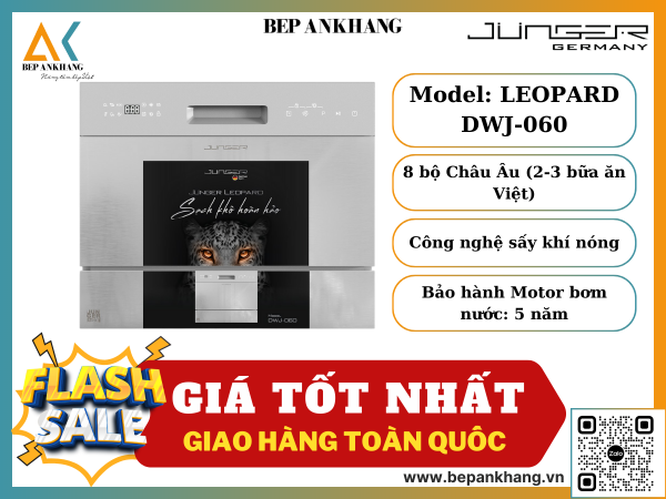 MÁY RỬA BÁT JUNGER LEOPARD DWJ-060 - Chuẩn Công Nghệ Đức